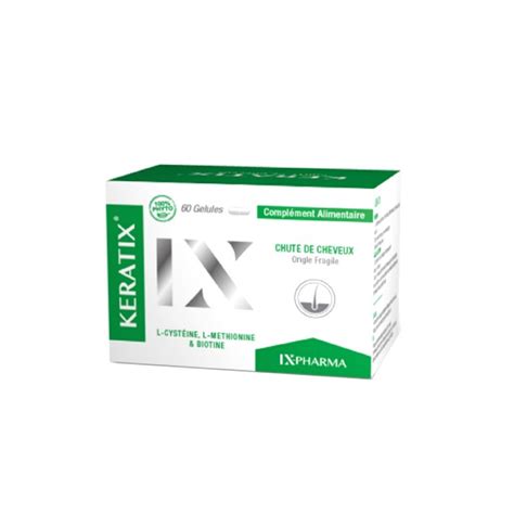 KERATIX gélules traite la chute des cheveux et renforce les ongles.