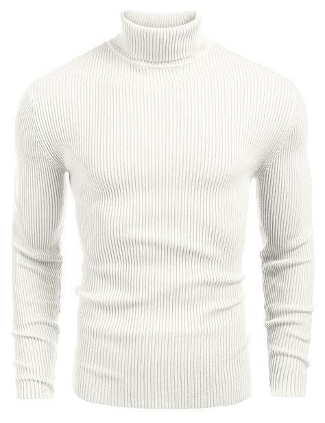 Coofandy Mens Ribbed Slim Fit Knitted Pullover Turtleneck Sweater At Amazon Mens Clothing Store