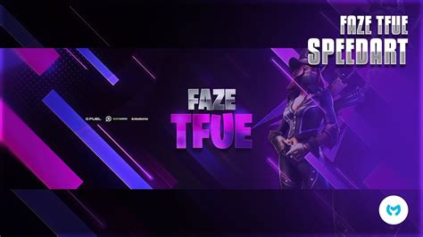 Faze Tfue Fortnite Header Speedart By Mario Youtube