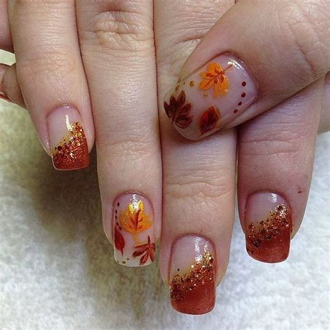 Eye Catching Fall Nails Art Design Inspirations Ideas46 Frensh Nails Fall Gel Nails Autumn