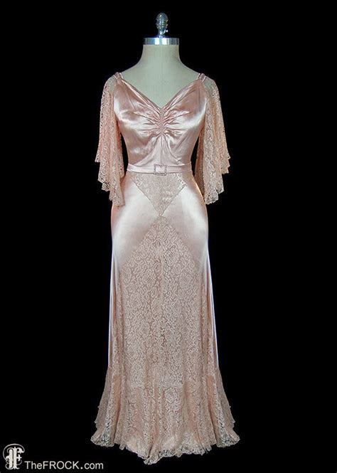 1930s Blush Pink Evening Gown Or Wedding Dress Antique Etsy