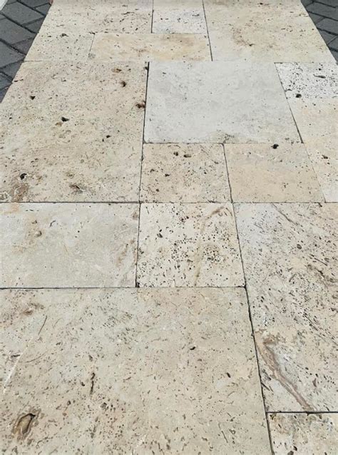 Ivory Travertine Tile Honed Tumbled Unfilled Sydney Hunter Pavers