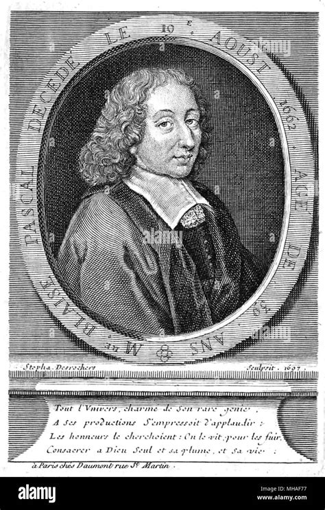 Blaise Pascal 1623 1662 Mathématicien Français Inventeur Et