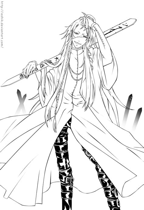 Undertaker Black Butler Coloring Pages