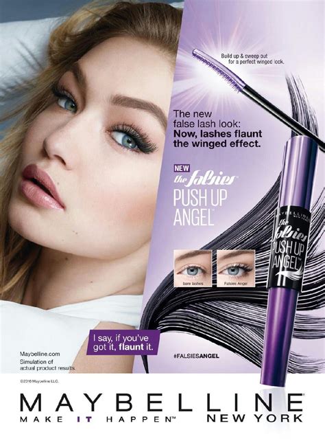 Gigi Hadid Maybelline New York Cosmetics 2016 Advertisement
