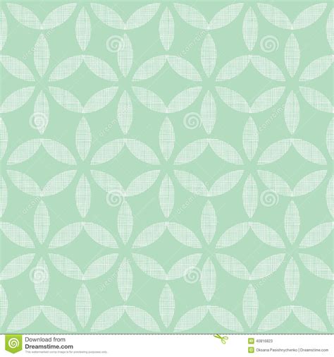 Abstract Textile Mint Green Leaves Geometric Stock Vector