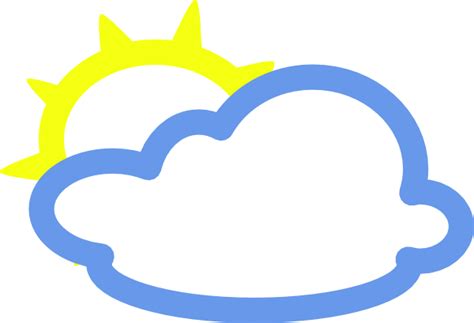 Sun And Clouds Clip Art Clipart Best
