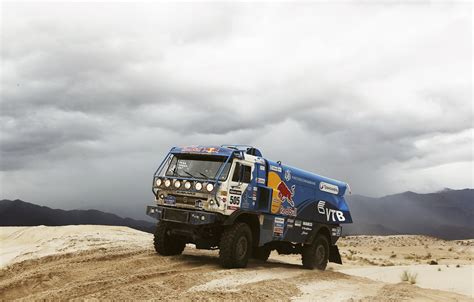 Wallpaper Sand Mountains Desert Master Truck The Bushes Rally