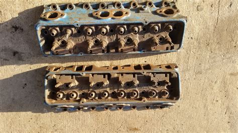 Pair Chevy 350 Cylinder Heads