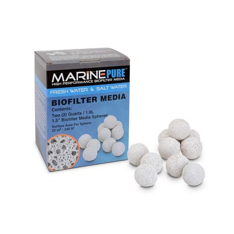 Marine Pure Biofiliter Media 15 Spheres 2 Quart
