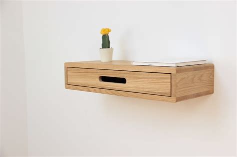 Floating Console Table With Drawer Entryway Organizer Table Etsy