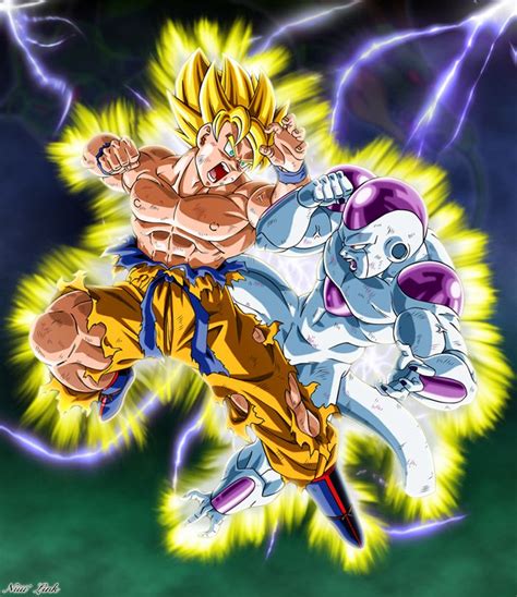 Goku Vs Freezer Ii By Niiii Link On Deviantart Anime Dragon Ball