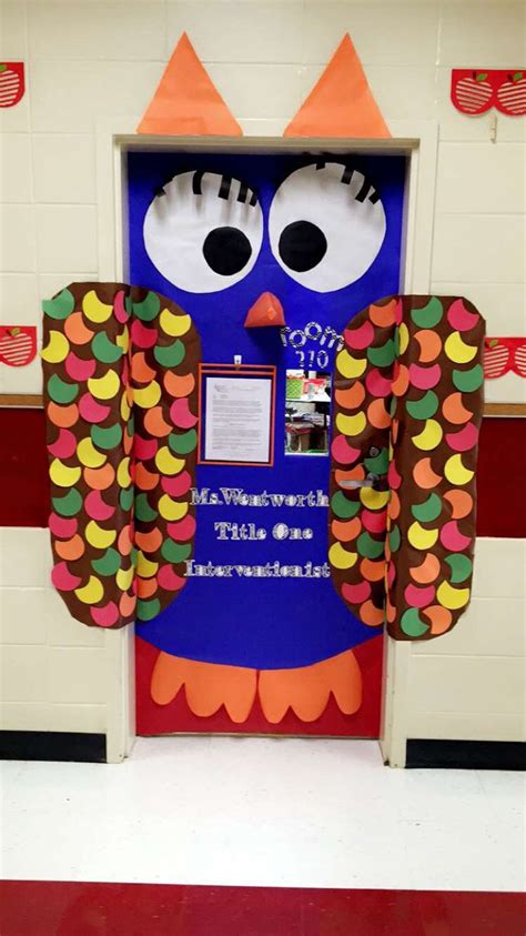 Owl Classroom Door Owl Classroom Door Owl Classroom Elementary Schools