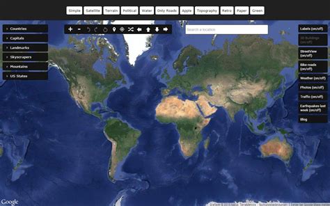 World Map 360 Degree View Middle East Map