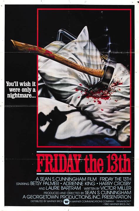 What should you watch on this unlucky day, other than the obvious friday the 13th franchise? Poster for Friday the 13th (1980, USA) - Wrong Side of the Art