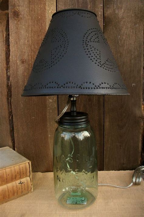 T Rustic Table Lamp Lamp Mason Jar Lamp Painting Lamp Shades