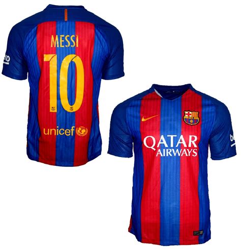 Nike Fc Barcelona Trikot 10 Lionel Messi 201617 Qatar Home Herren Sm