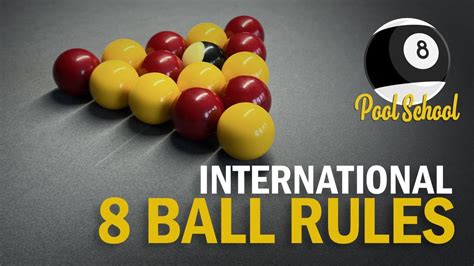 International 8 Ball Rules Part 1 The Break Pool School Youtube