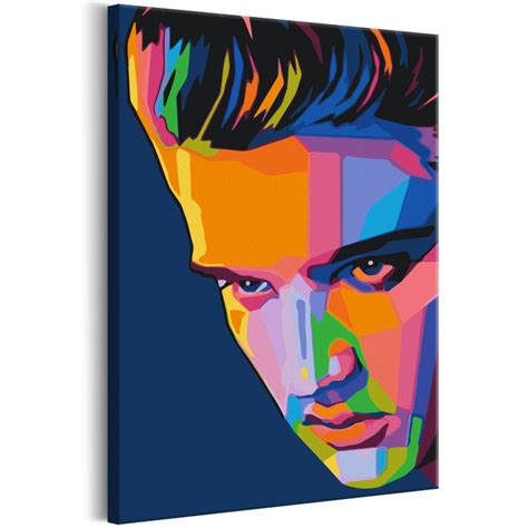 Paint By Numbers For Adults Colourful Elvis Painting Kits For Adults