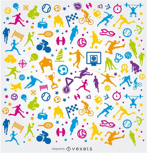 Colorful Olympic Sports Background Vector Download