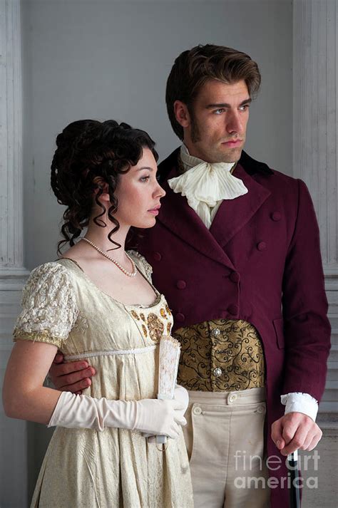 Portrait Of An Attractive Regency Period Couple Photograph By Lee