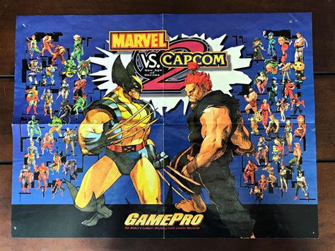 I Still Have A Marvel Vs Capcom 2 Poster From Gamepro Magazine In Decent Shape It’s Almost 20