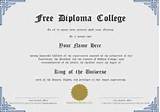 Online Diploma Free Certificates Images
