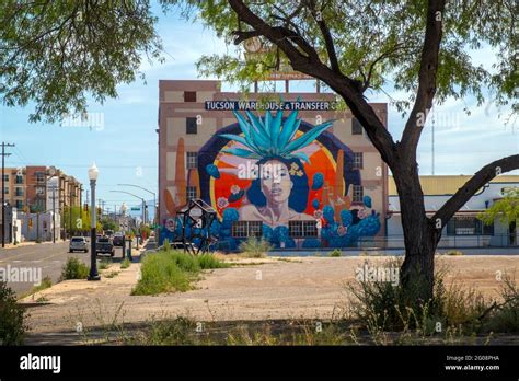 Colorful Mural In Downtown Tucson Arizona Usa Stock Photo Alamy