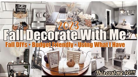 2023 FALL DECORATE WITH ME | BUDGET FRIENDLY DECORATING | FALL DIYs