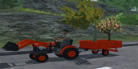 Kubota Mini Tractor Traffic V 10 Farming Simulator 2017 17 Mods