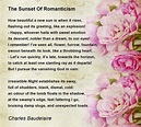 The Sunset Of Romanticism Poem by Charles Baudelaire - Poem Hunter