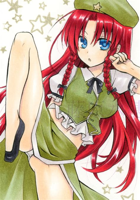 Hong Meiling Touhou Drawn By Fujiwaraminaho Danbooru