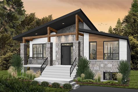 Modern Rustic 2 Bed Affordable Home Plan 22563dr