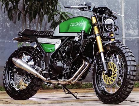 Scramblerstrackers Kawasaki Z250 By Studiomotor For Evalube By