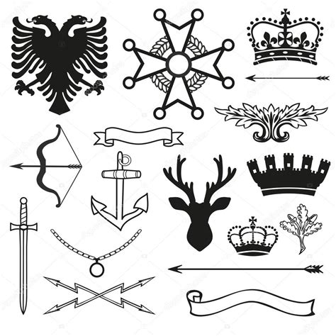 Heraldic Symbols And Elements Stock Vector By Alvaroc 62813883