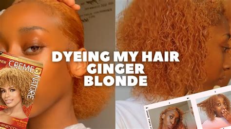 Dyeing My Hair Ginger Blonde For Summer Creme Of Nature Colour 1001