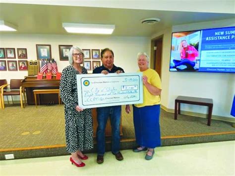 Choctaw Donations Stigler News­ Sentinel