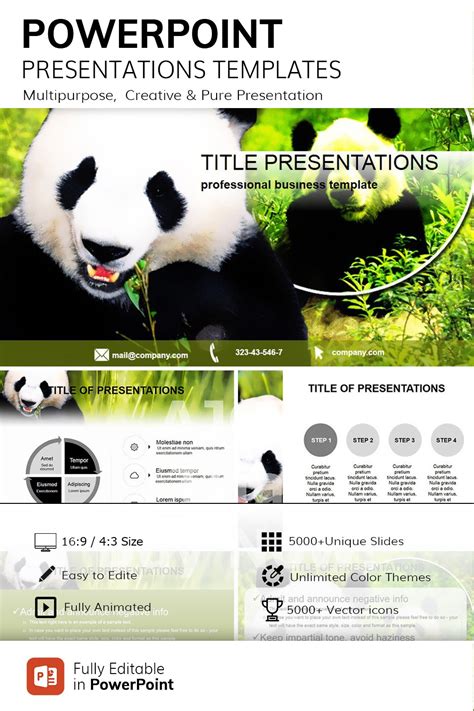 Giant Panda Powerpoint Template