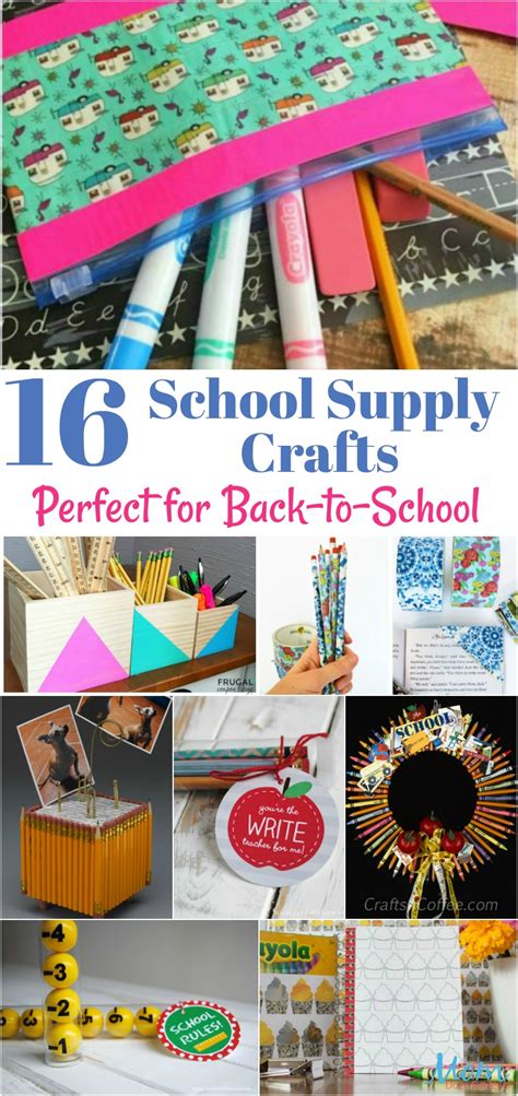 16 School Supply Crafts Perfect For Back To School Back2school17