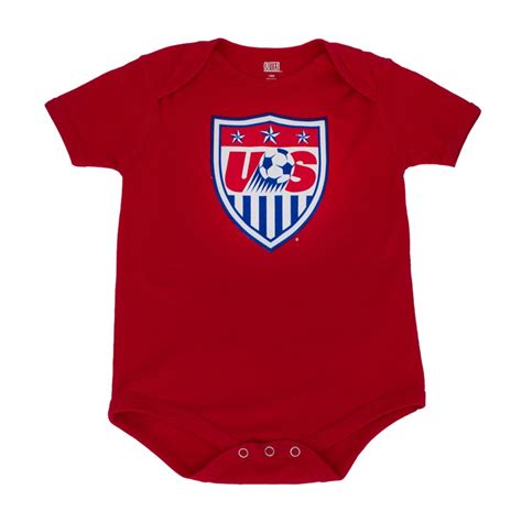 Us Soccer Baby Onesie Red With Images Soccer Baby Baby Onesies