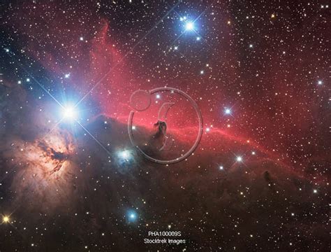 Horsehead Nebula And Flame Nebula In Orion Stocktrek Images