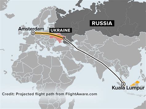 How many hours between nigeria to sydney over 7 years ago. Flight MH17 - Planned Flight Path