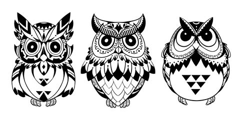Owls Vector Art Free Vector cdr Download - 3axis.co