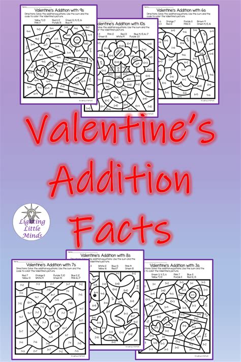 Hover over an image to see … mystery addition read more » Valentine's Addition Color By Number - Basic Addition ...