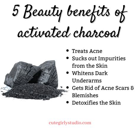 Top 5 Benefits Of Activated Charcoal For The Skin Cute Girly Studio