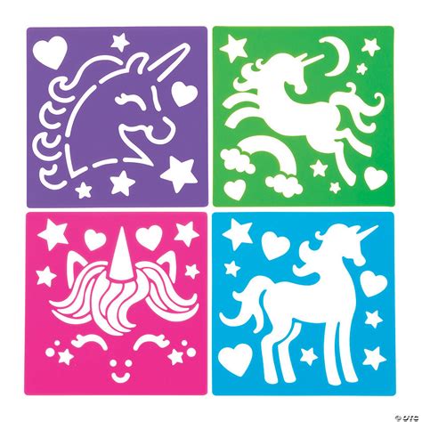 Unicorn Stencils 12 Pc Discontinued