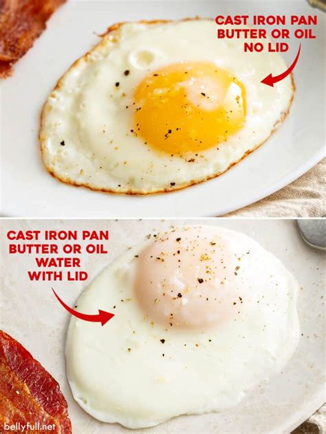 How To Fry An Egg Perfect Fried Eggs 5 Ways Belly Full