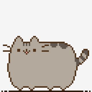 OC CC NEWBIE I Made Pusheen As Pixel Art For Practice Anything I Could Do Better PixelArt