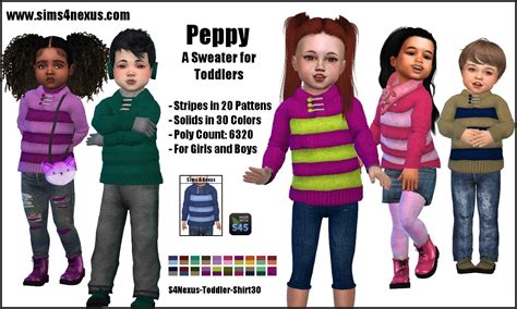 Sims 4 Nexus — Peppy A Sweater For Toddlers Go To Download