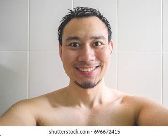 Smile Happy Asian Man Take Selfie Stock Photo Edit Now 696978829